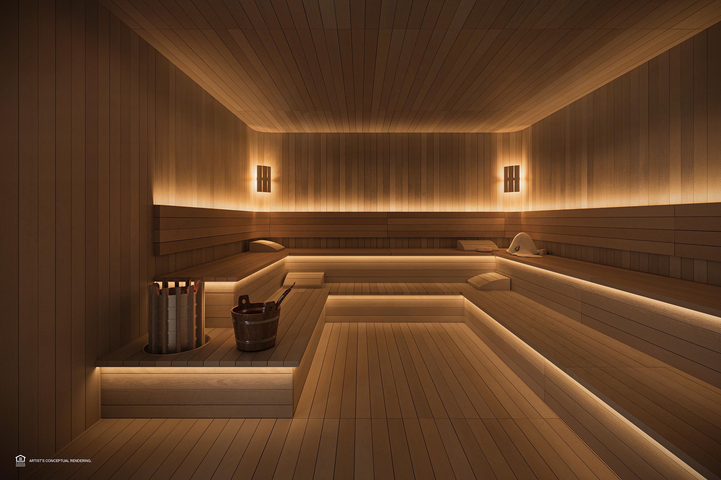 Rendering of St Regis Residences Miami Sauna