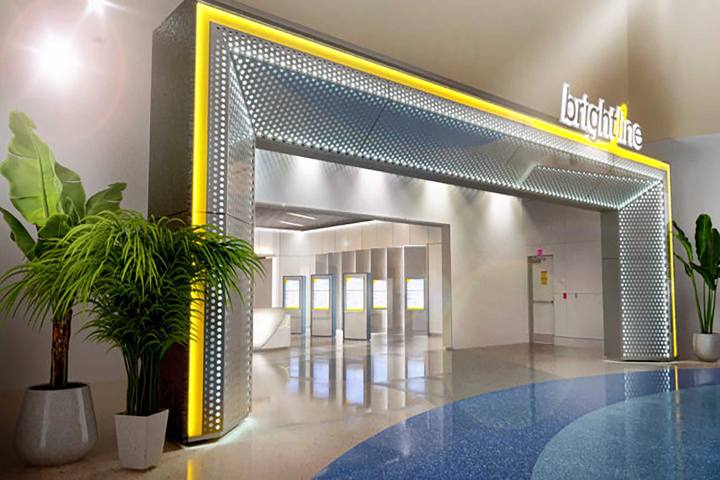 Rendering Of Brightline Station Entrance Orlando
