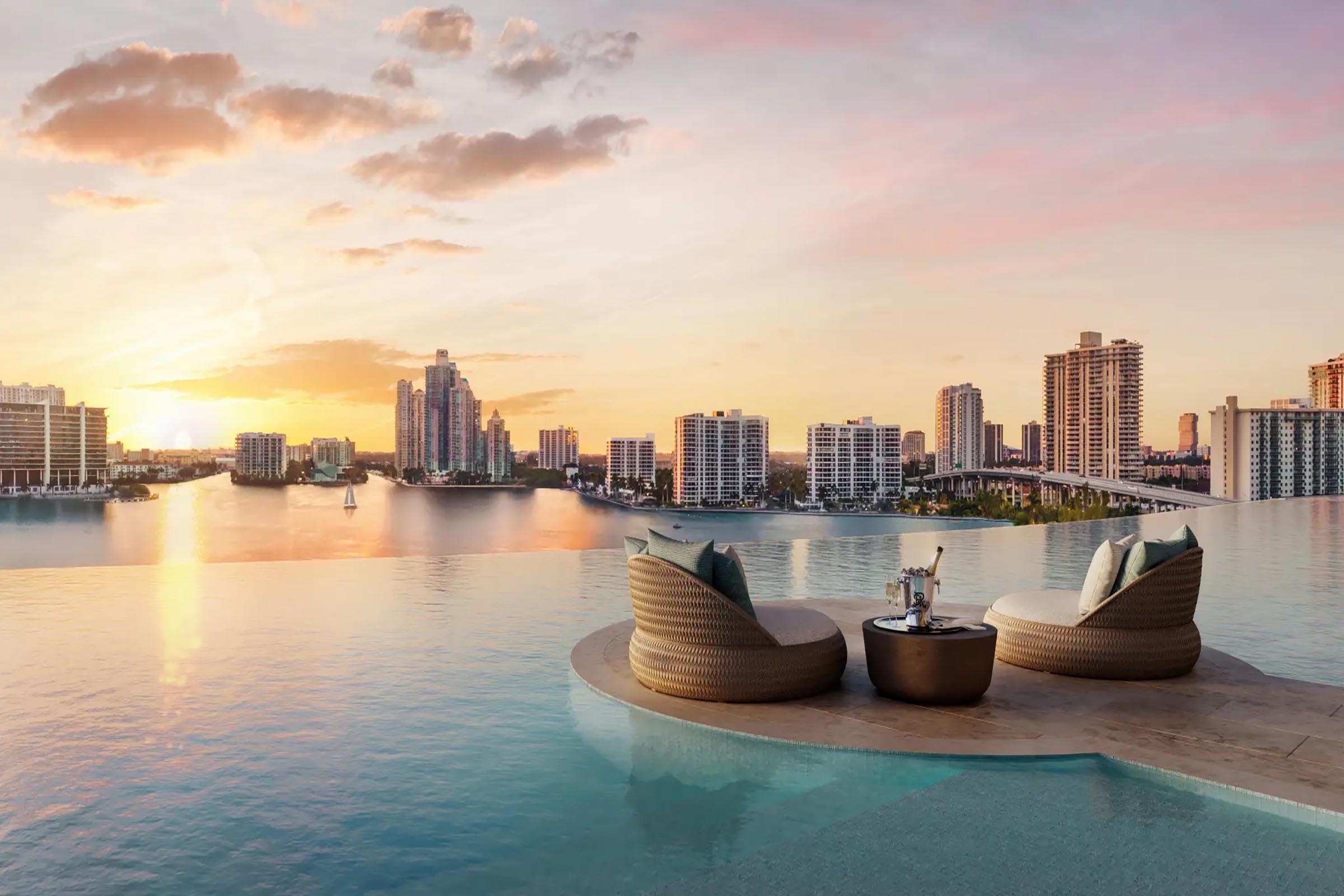 The St. Regis Residences Sunny Isles North Tower Infinity Pool
