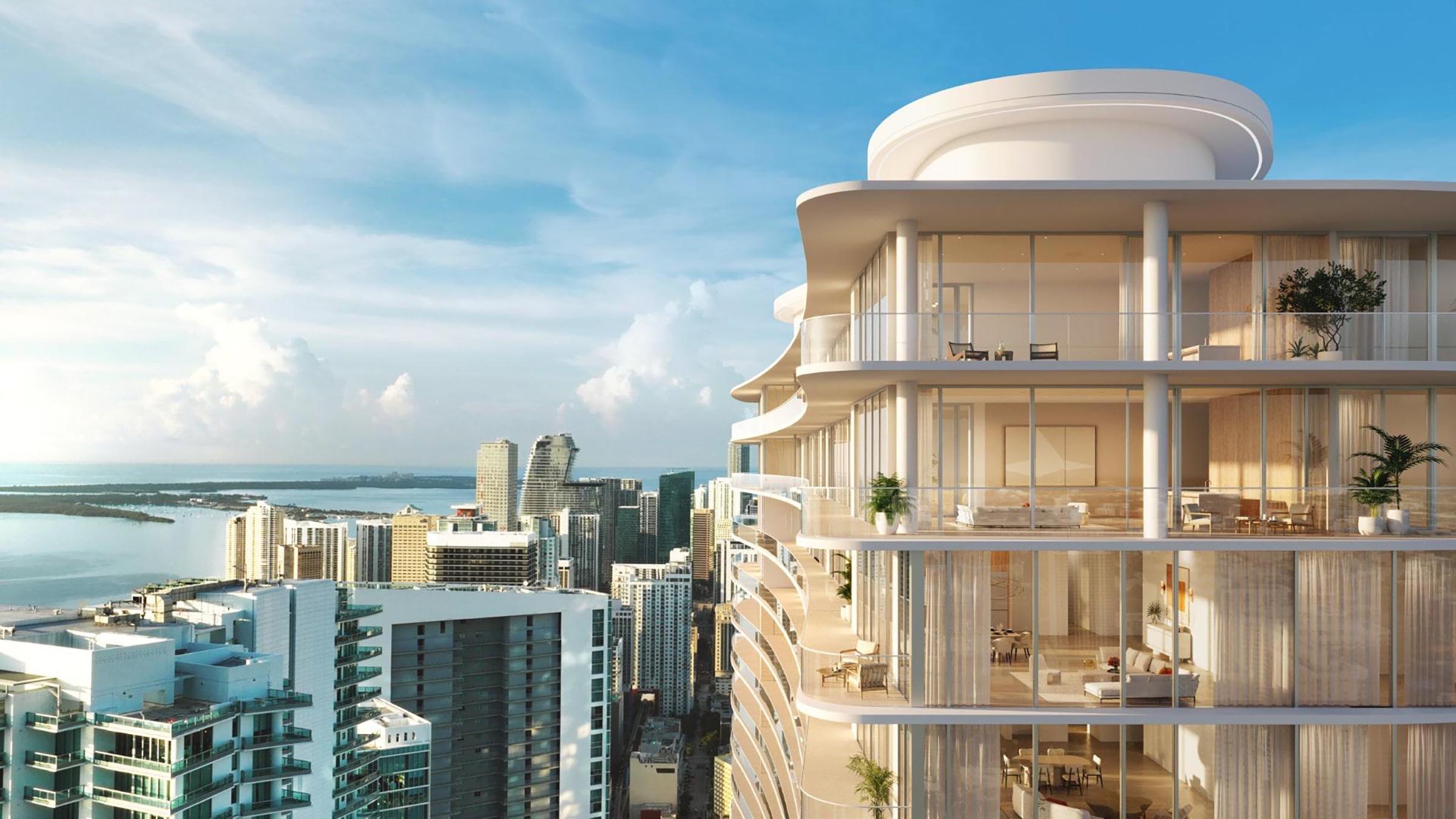 Rendering of JEM Miami Worldcenter Penthouse Views